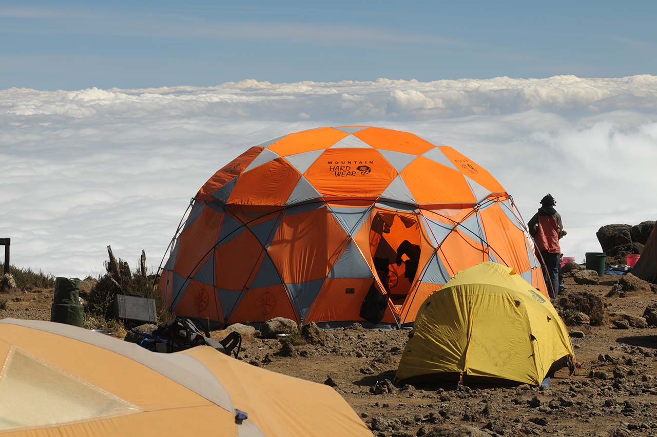 Camping Tent during a trekking in mount kilimanjaro cost