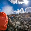 Climbers trekking Mount Kilimanjaro