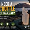 Hiker using pee bottle inside tent at night during Mount Kilimanjaro trekking expedition
