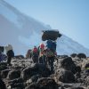 How to Climbing Kilimanjaro without Exploiting the Porters showing ethical trekking support team on Mount Kilimanjaro