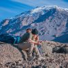Couple enjoying a romantic honeymoon experience near Scenic Mount Kilimanjaro honeymoon adventure in Tanzania