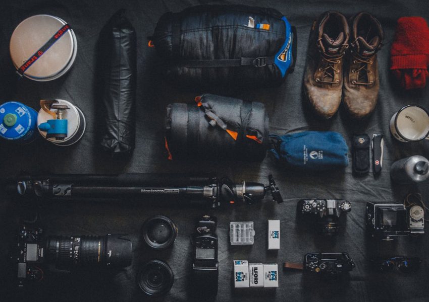 Kilimanjaro trekking gear packed for summit climb