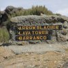 Lemosho Route Kilimanjaro trekking trail through forest, moorland, and alpine desert toward summit