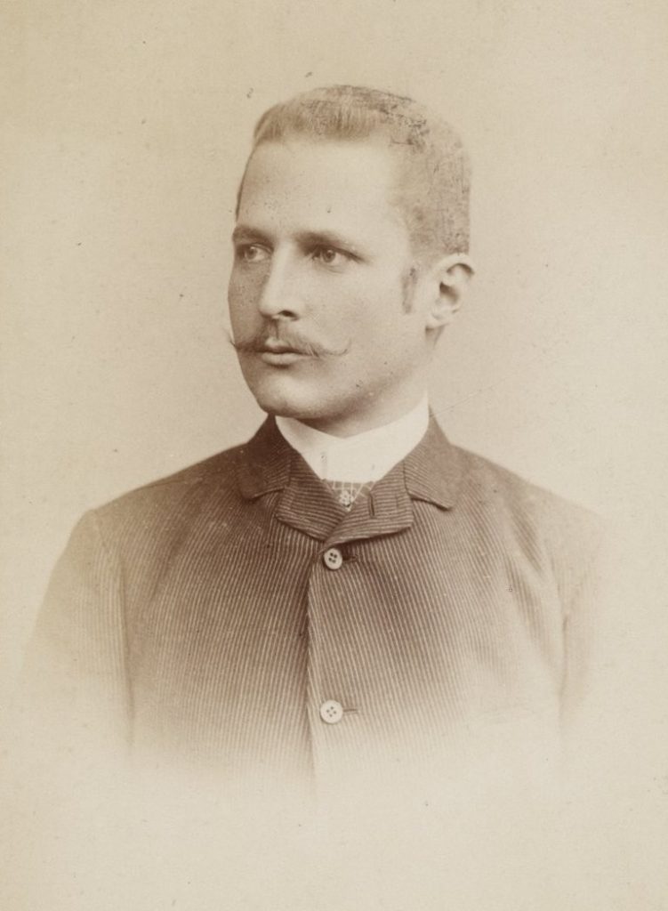 Portrait of Hans Meyer, the first person to successfully reach Kilimanjaro's summit in 1889.