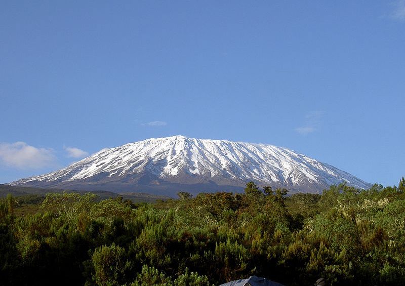 Highest Mountains in Africa featuring Mount Kilimanjaro, Mount Kenya, Mount Stanley, and other tallest peaks ranked by elevation.