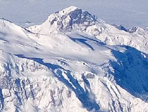 King Peak, one of Canada's tallest peaks, located in the Saint Elias Mountains.