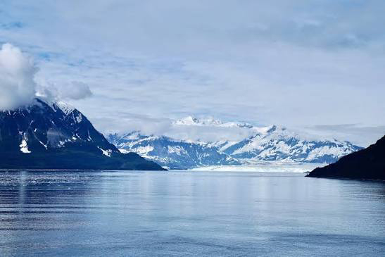 Mount Hubbard, one of Canada's tallest mountain peaks on the Yukon and Alaska border.