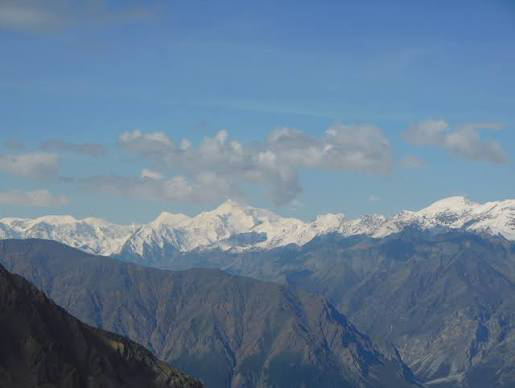 Mount Lucania, one of the highest mountains in Canada, surrounded by glaciers in Yukon.