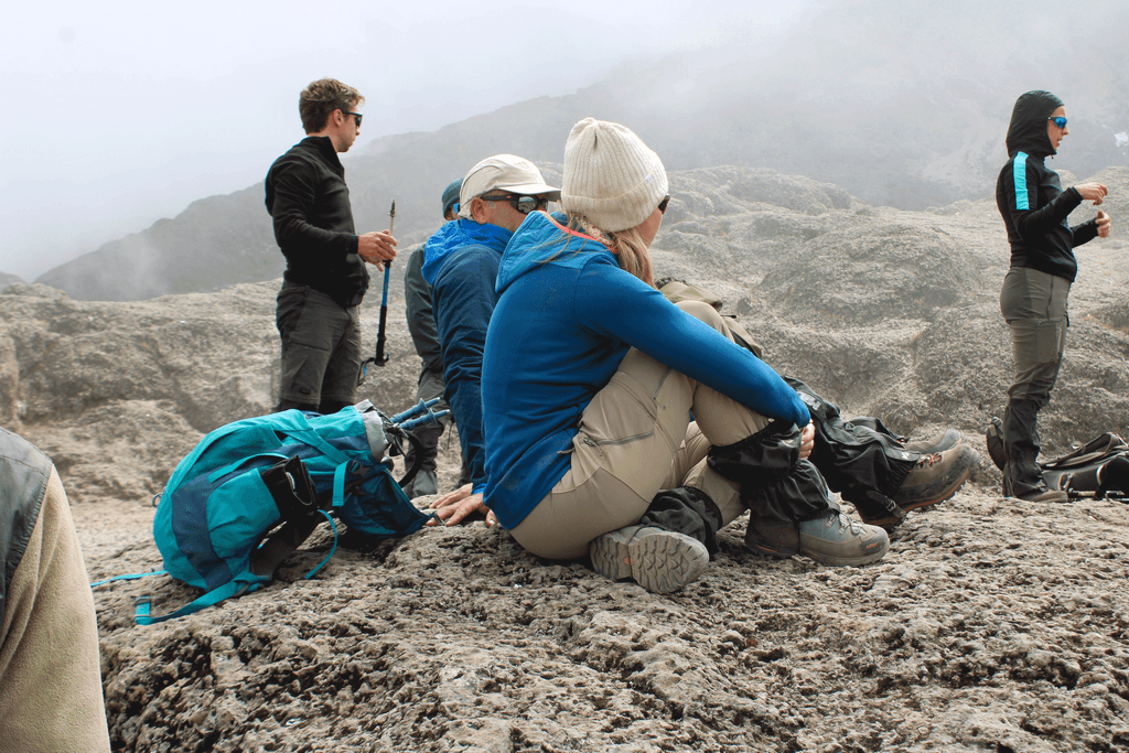 Marangu Route trail on Mount Kilimanjaro through forest and high-altitude mountain landscapes.