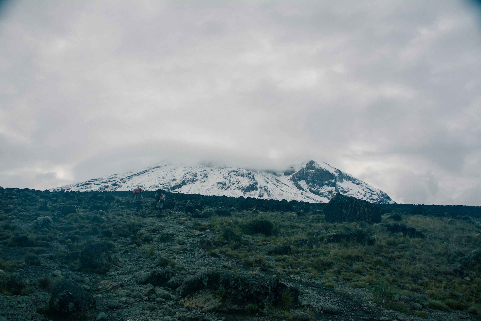 Mount Kilimanjaro summit at Uhuru Peak showing the highest point in Africa where the first ascent was completed in 1889.