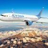 Air Tanzania aircraft flying the Tanzania to Moscow route for international travelers.