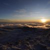 Kilimanjaro summit night climbers hiking under stars toward Uhuru Peak before sunrise on Mount Kilimanjaro