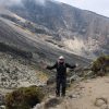 Singapore traveler preparing for a Kilimanjaro climb in Tanzania with mountain gear