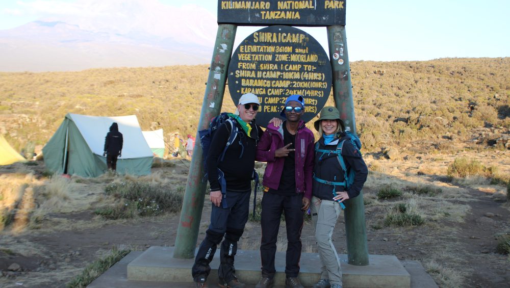 Shira Route on Mount Kilimanjaro with scenic landscapes and dramatic mountain views