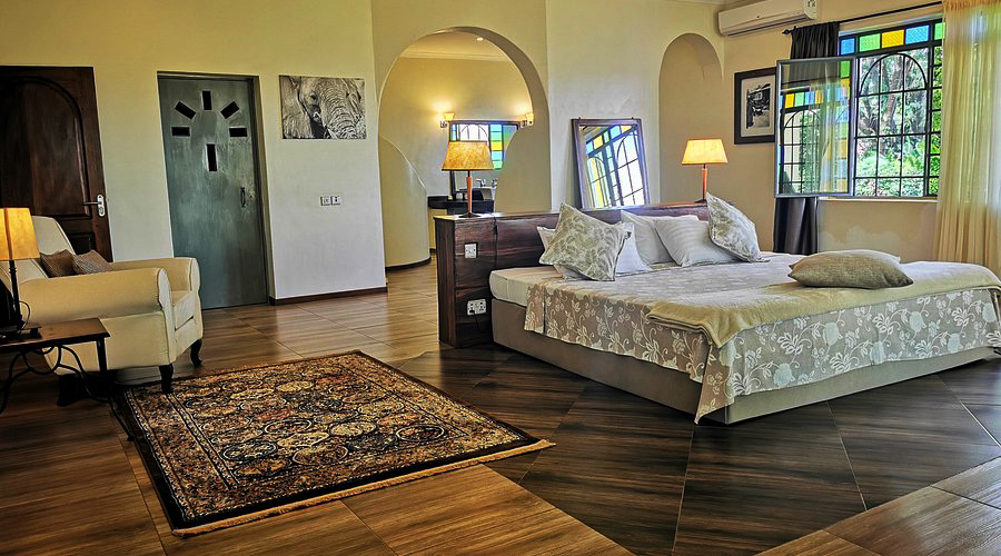 Pink Flamingo Boutique Hotel in Moshi, Tanzania, offering stylish accommodation before a Kilimanjaro climb.